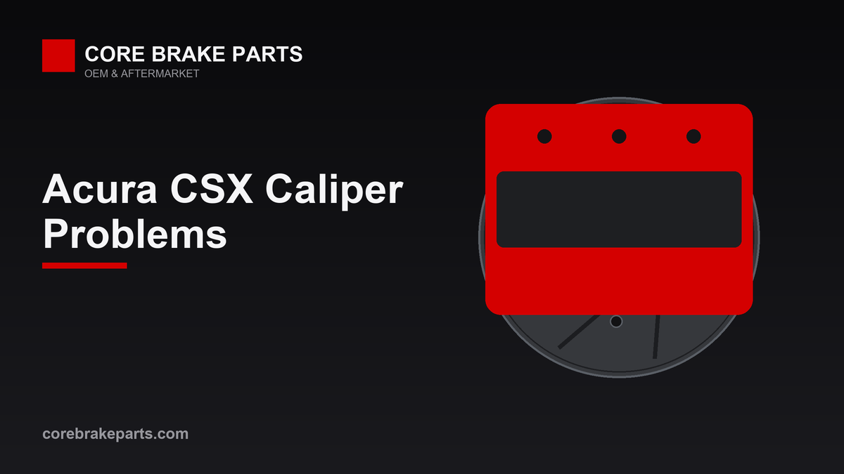 Brake caliper illustration for 2006-2011 Acura CSX caliper problems guide