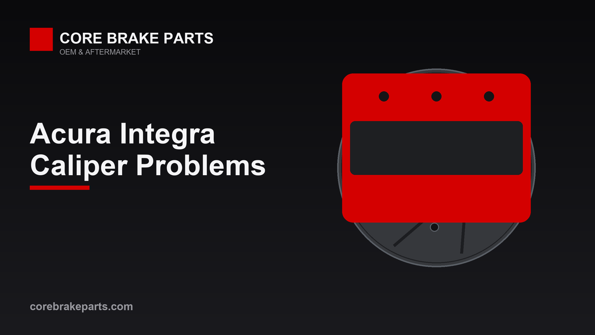 Brake caliper illustrating 2023-2024 Acura Integra caliper problems