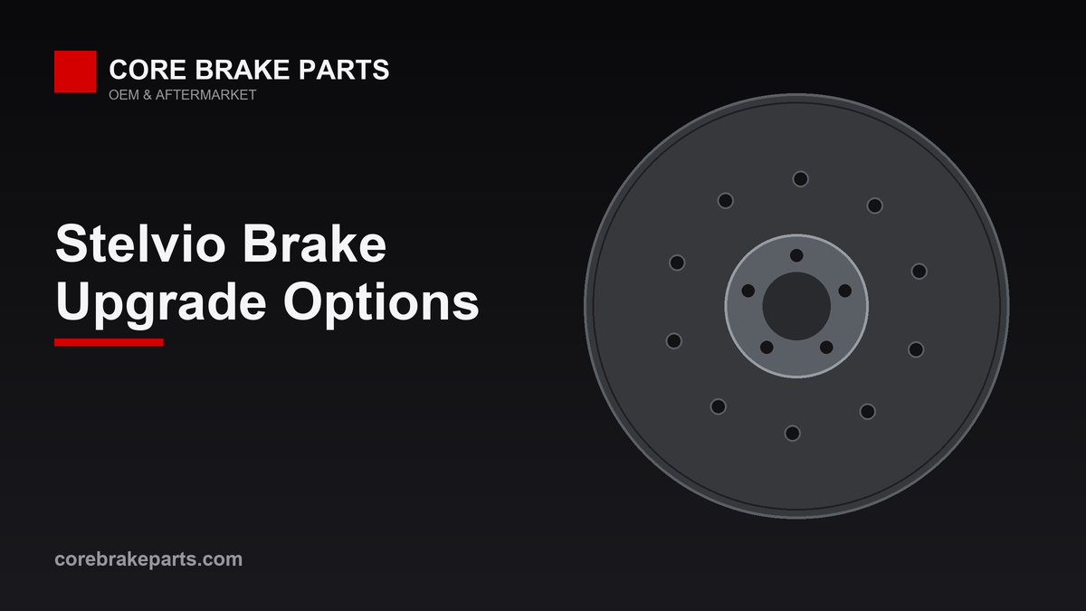 Slotted and dimpled brake rotor upgrade for the Alfa Romeo Stelvio