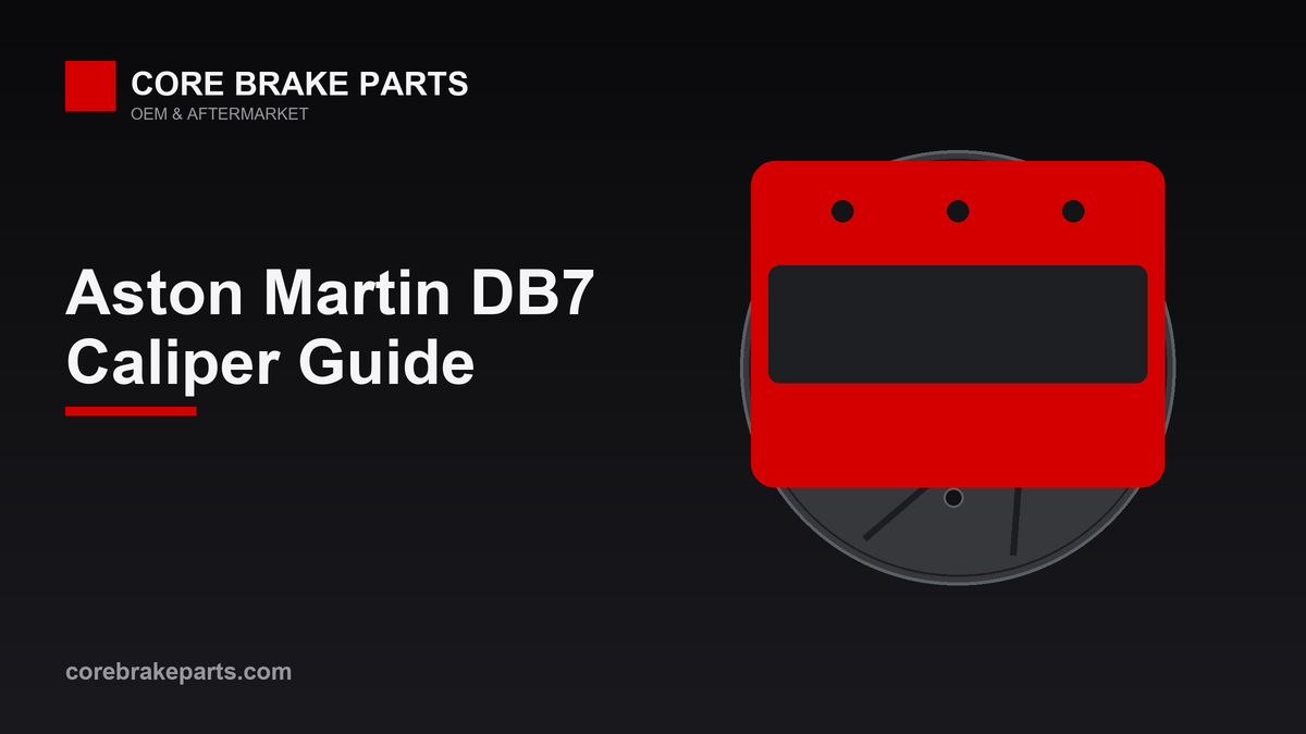 Brake caliper illustration for the Aston Martin DB7 caliper problems and replacement guide