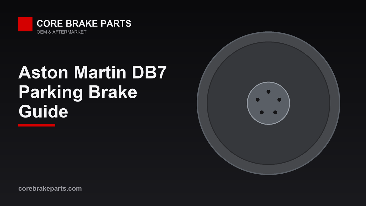 Rear drum-in-hat parking brake shoes for the Aston Martin DB7