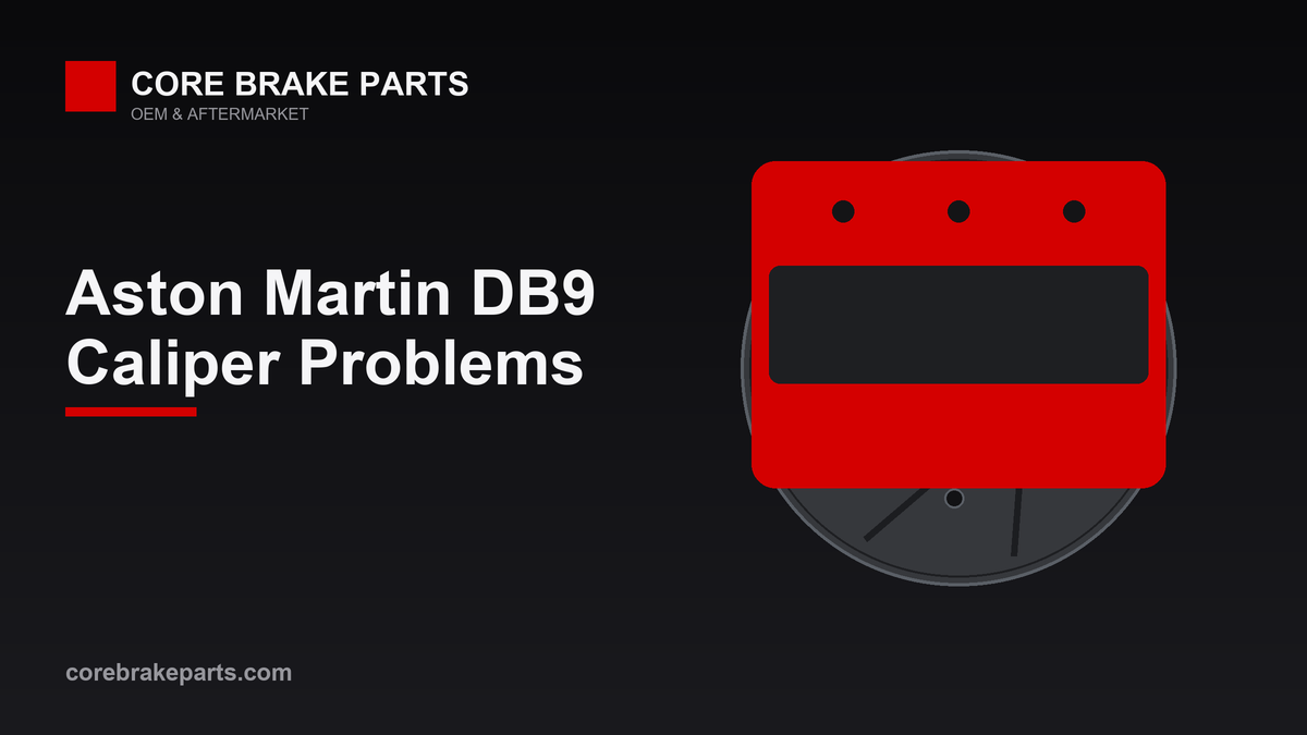 Brake caliper illustration for Aston Martin DB9 caliper problems and replacement guide
