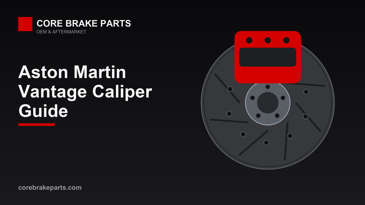 Brake caliper over a ventilated disc for the 1990s Aston Martin Vantage