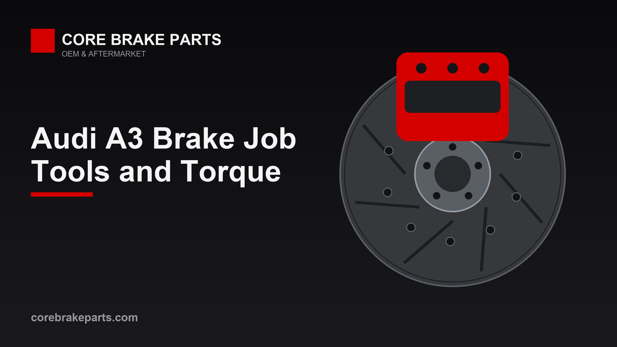 Audi A3 Brake Job: Tools, EPB Mode and Torque – CoreBrakeParts.com