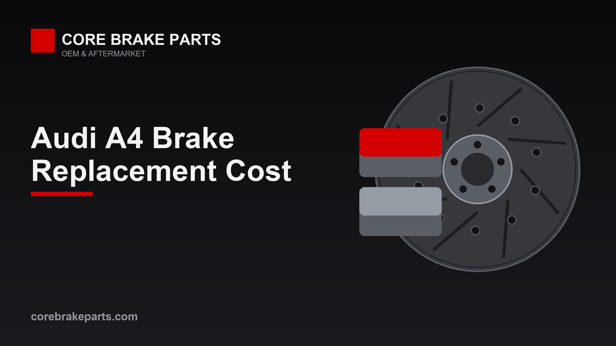 Brake replacement cost for the Audi A4
