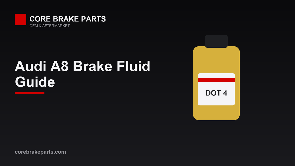 DOT 4 brake fluid for the 2010-2018 Audi A8