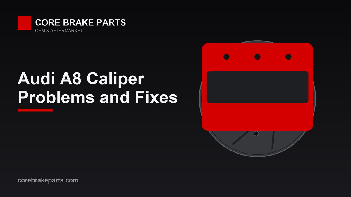 Brake caliper illustration for Audi A8 caliper problems and replacement guide