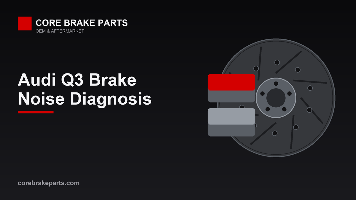Audi Q3 brake pads and rotors noise diagnosis guide