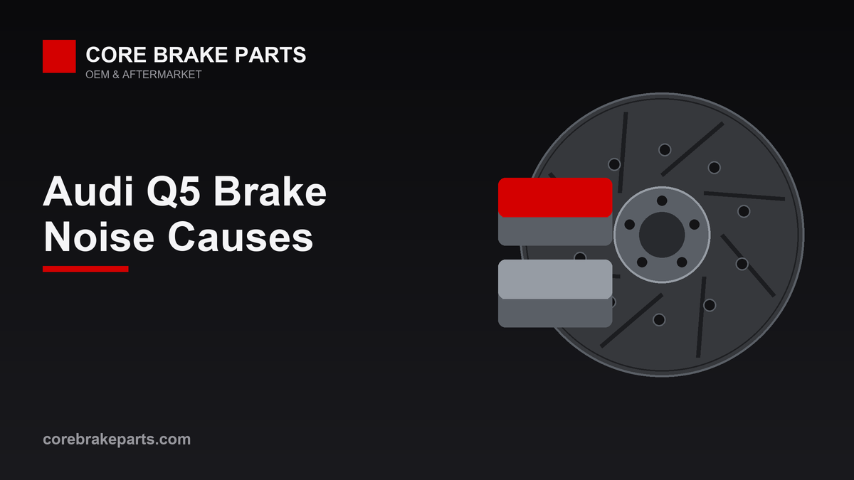 Brake pads and rotor illustrating Audi Q5 brake noise causes