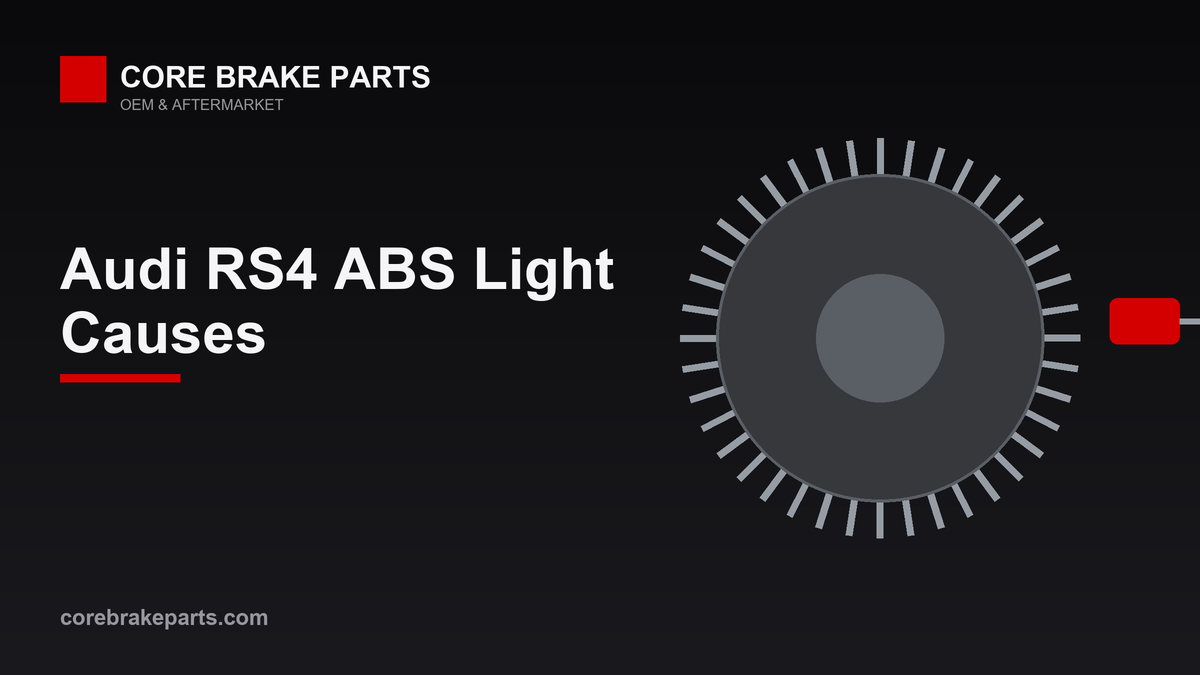 ABS wheel speed sensor and tone ring diagram for the B7 Audi RS4 ABS warning light