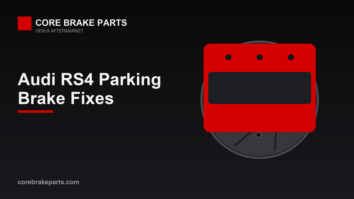 Rear brake caliper with parking brake lever for the Audi RS4 B7