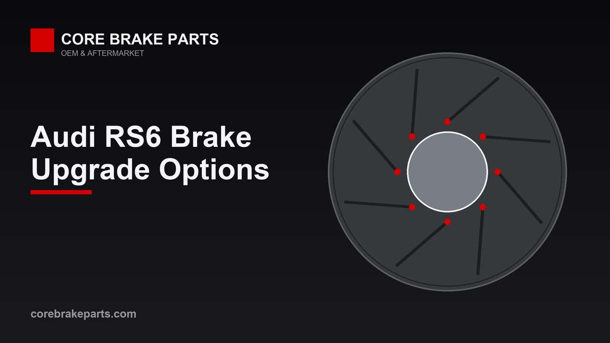 Two-piece floating brake rotor illustrating Audi RS6 brake upgrade options