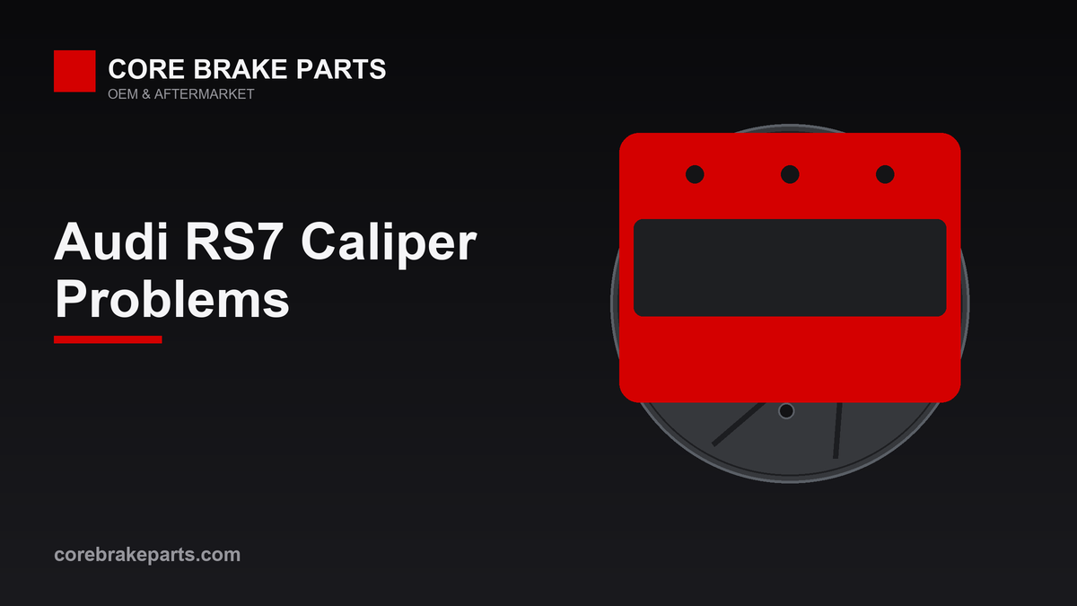 Audi RS7 six-piston brake caliper problems and replacement guide