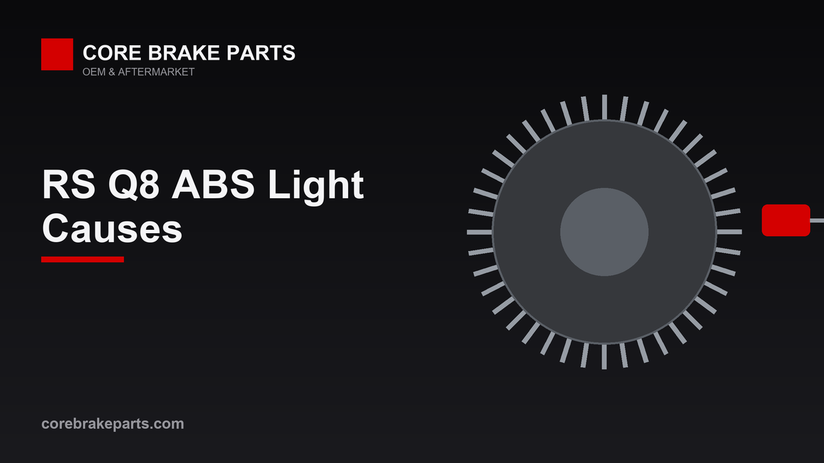 ABS wheel speed sensor and encoder ring diagram for the Audi RS Q8