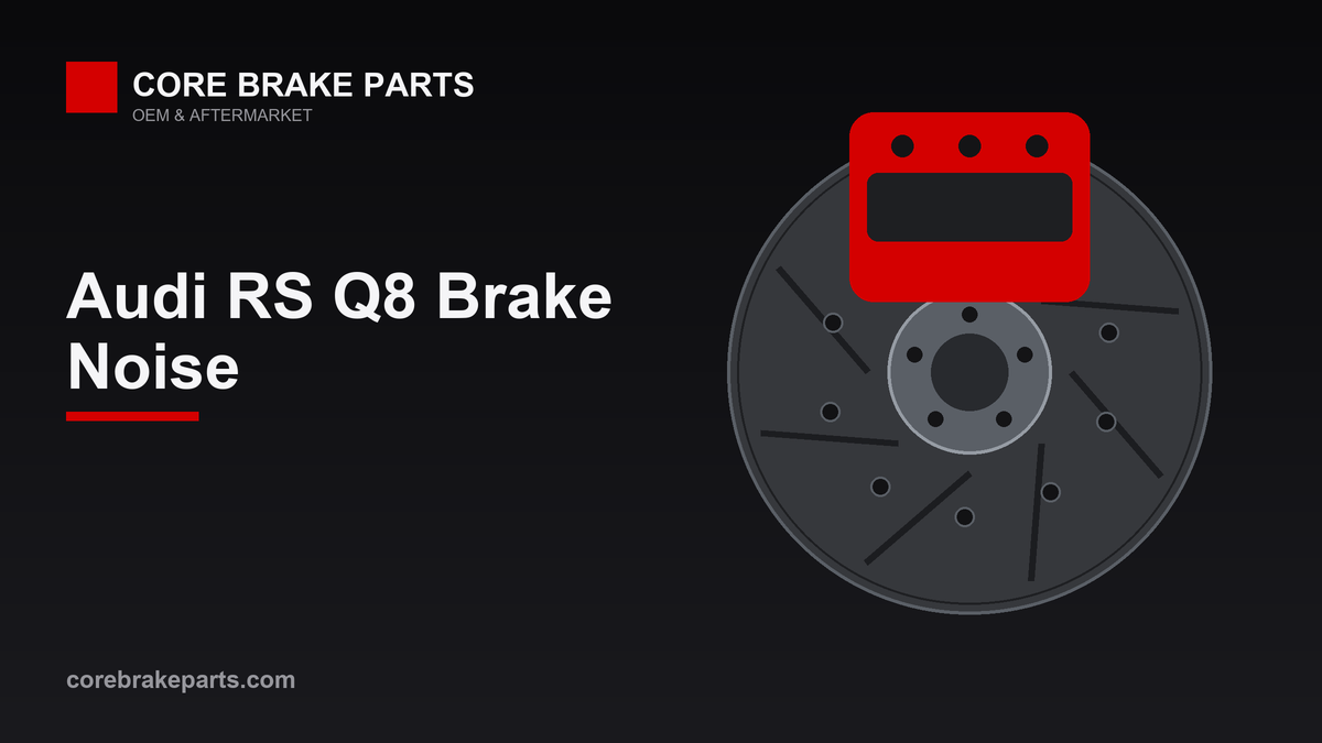 Brake caliper and rotor illustration for Audi RS Q8 brake noise guide