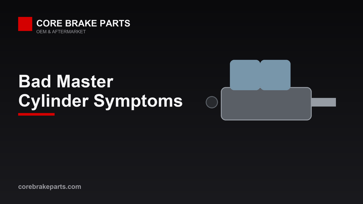Brake master cylinder failure signs