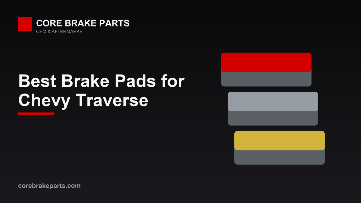 Best brake pads for the Chevy Traverse