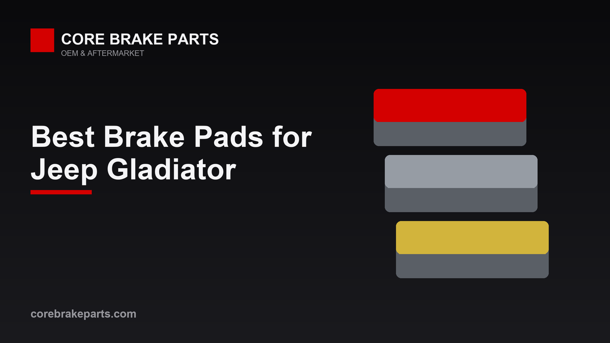 Best brake pads for the Jeep Gladiator