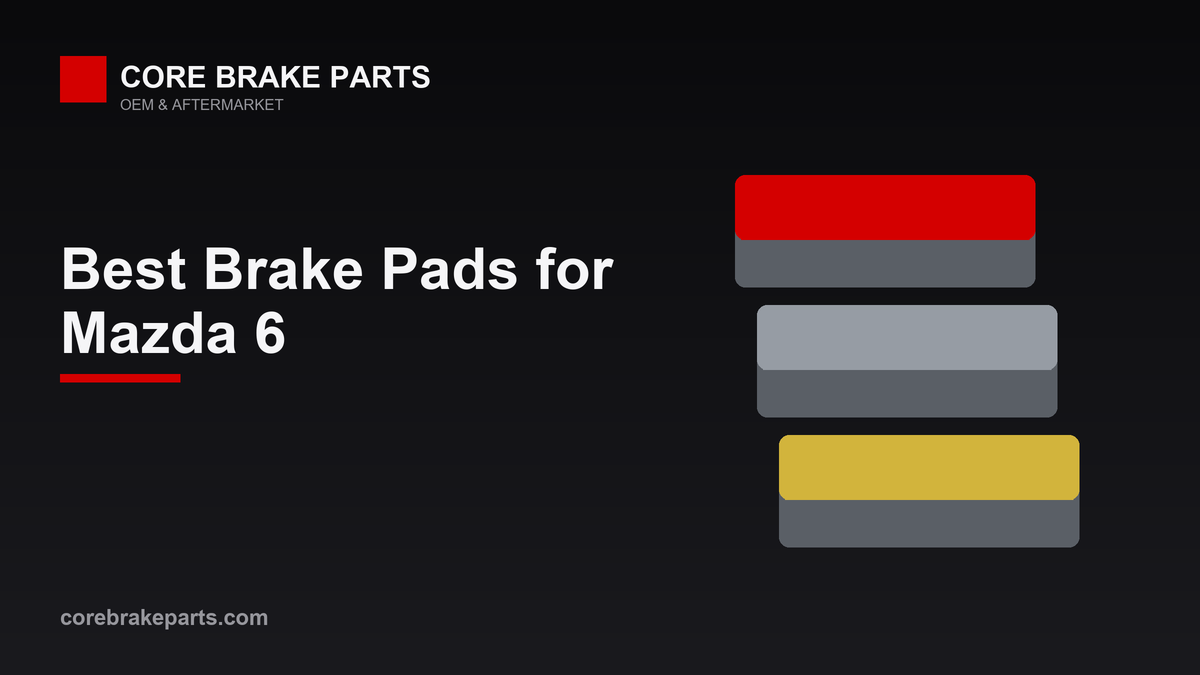 Best brake pads for the Mazda 6