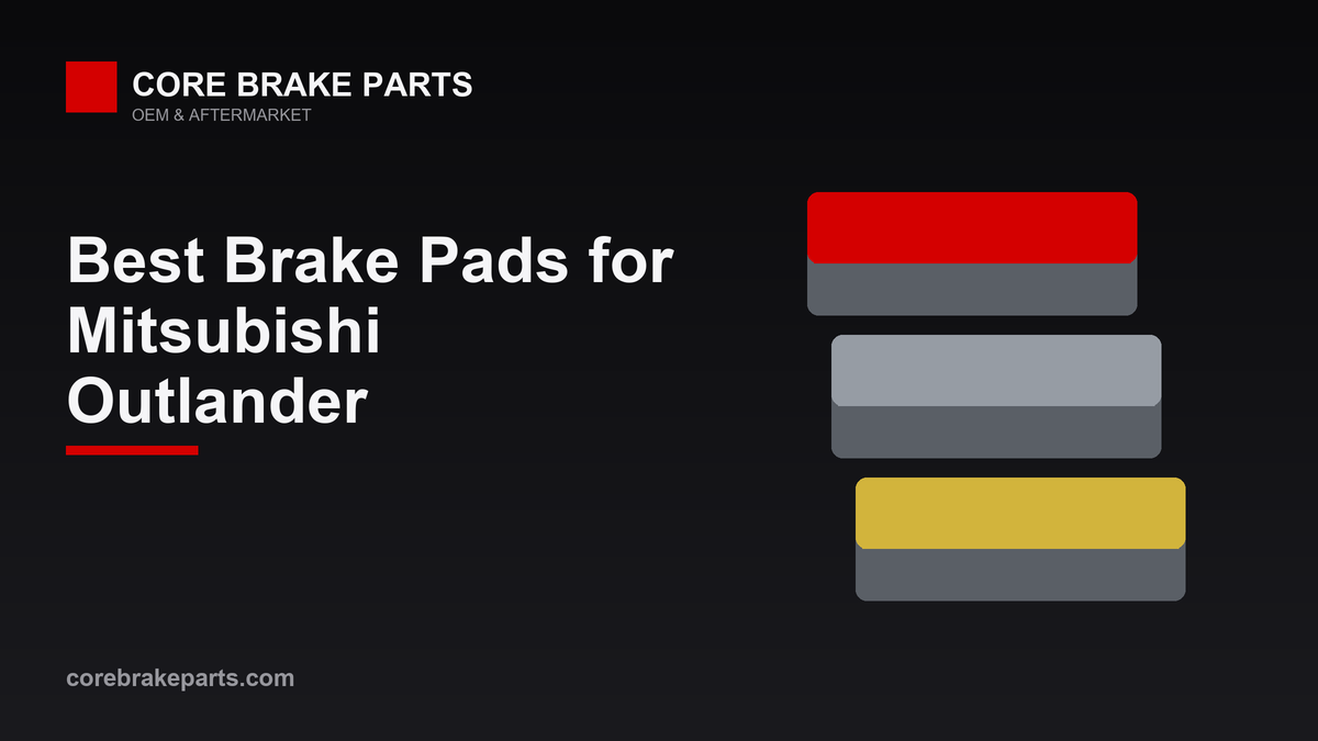 Best brake pads for the Mitsubishi Outlander