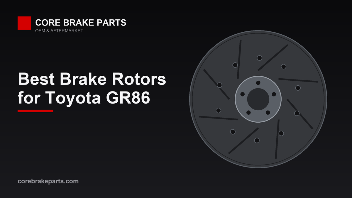 Best brake rotors for the Toyota GR86