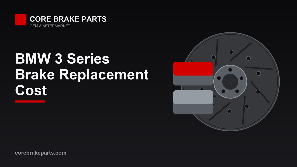 Brake replacement cost for the BMW 3 Series