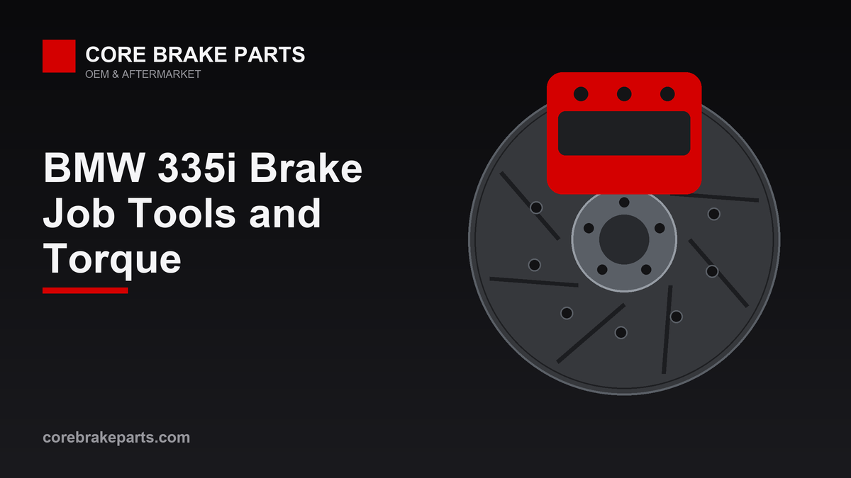 BMW 335i brake caliper and rotor brake job guide