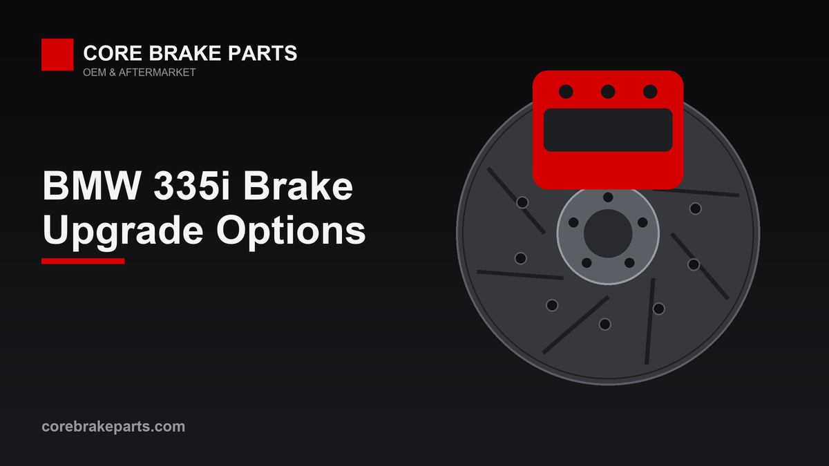BMW 335i performance brake caliper and rotor upgrade