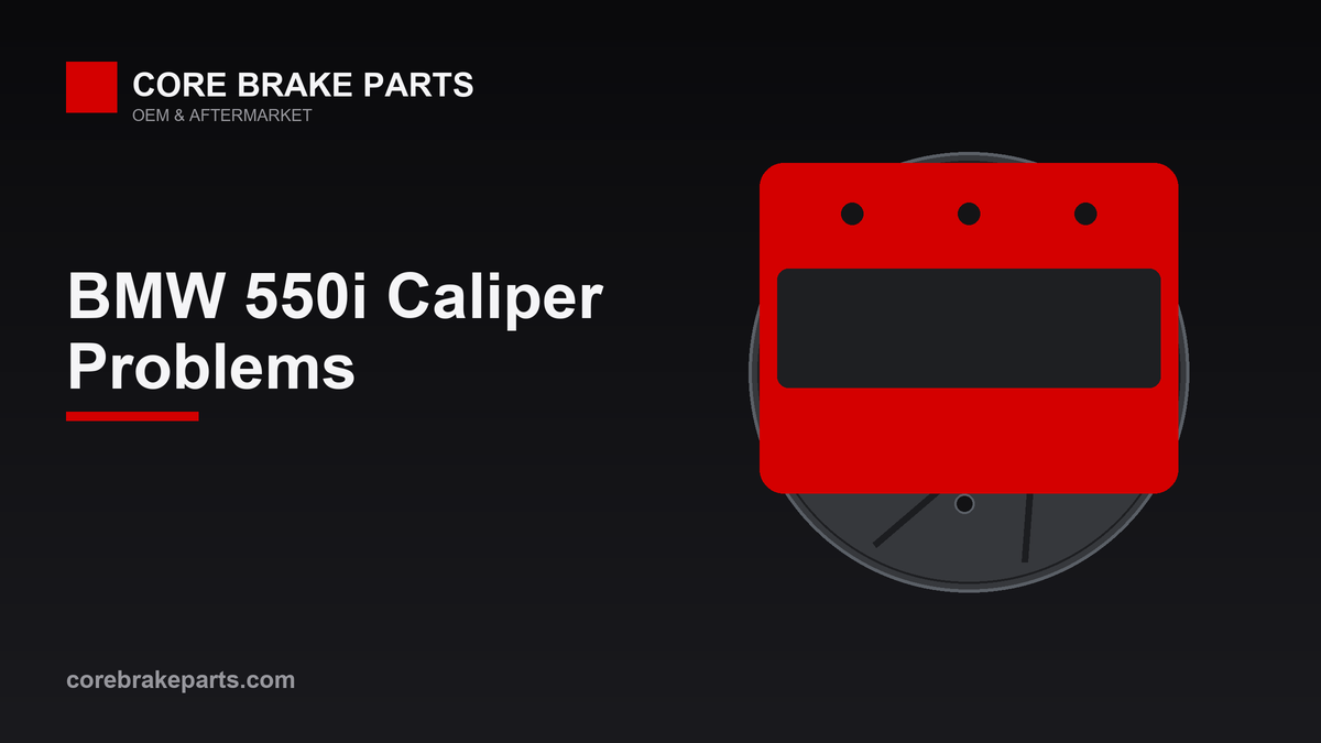 Brake caliper illustration for BMW 550i caliper problems and replacement guide