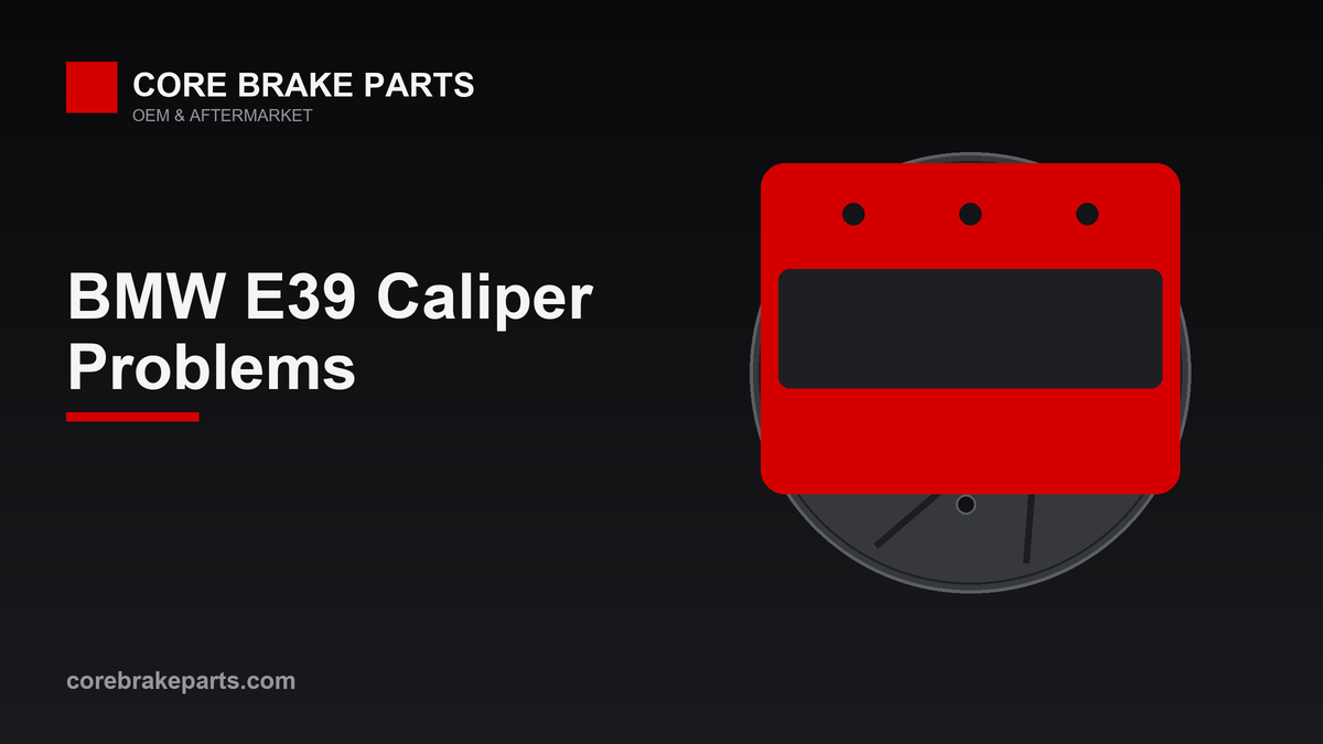 BMW E39 brake caliper diagnosis and replacement guide