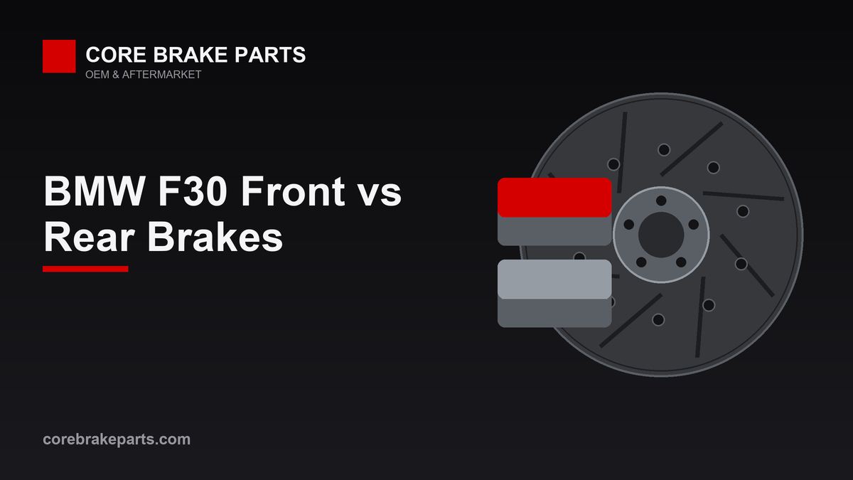 BMW F30 3 Series front and rear brake pads and rotors