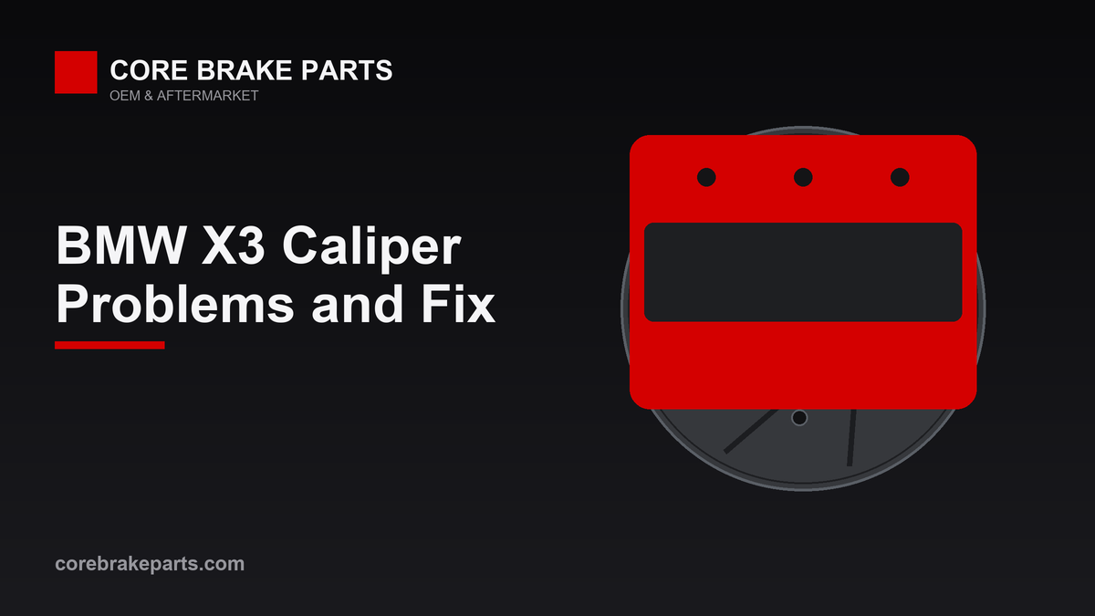 BMW X3 brake caliper replacement guide graphic