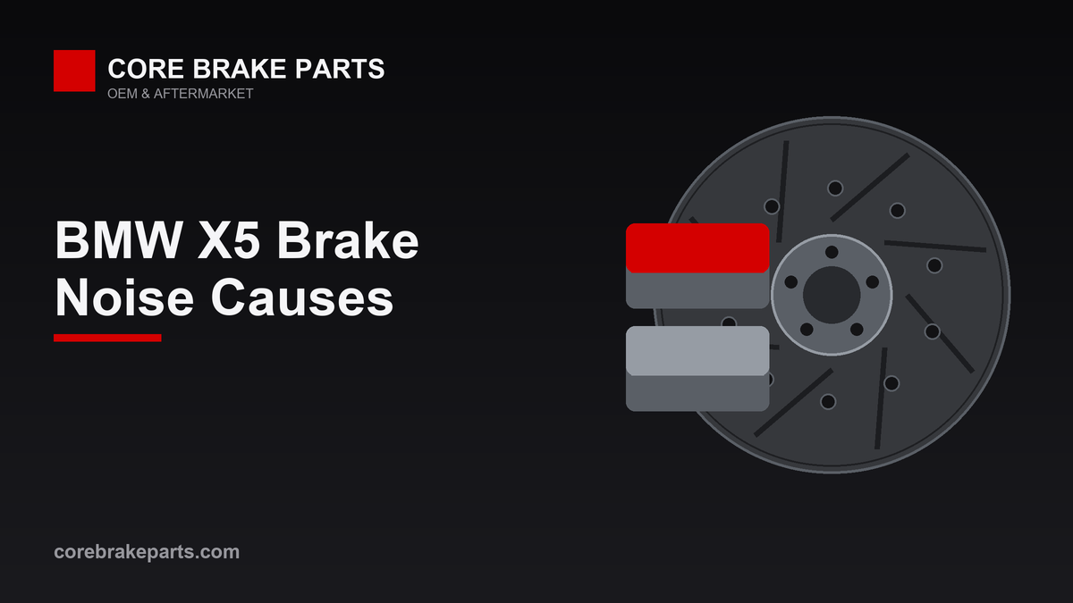 BMW X5 brake pads and rotors noise diagnosis