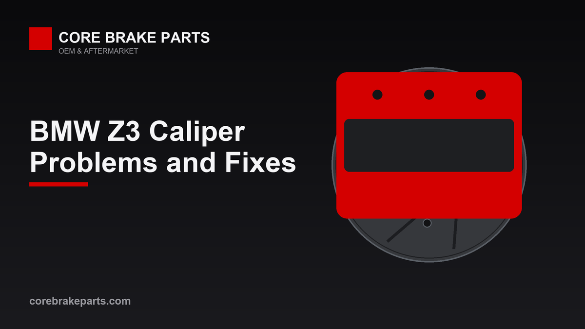 Illustration of a floating brake caliper for a 1996-2002 BMW Z3