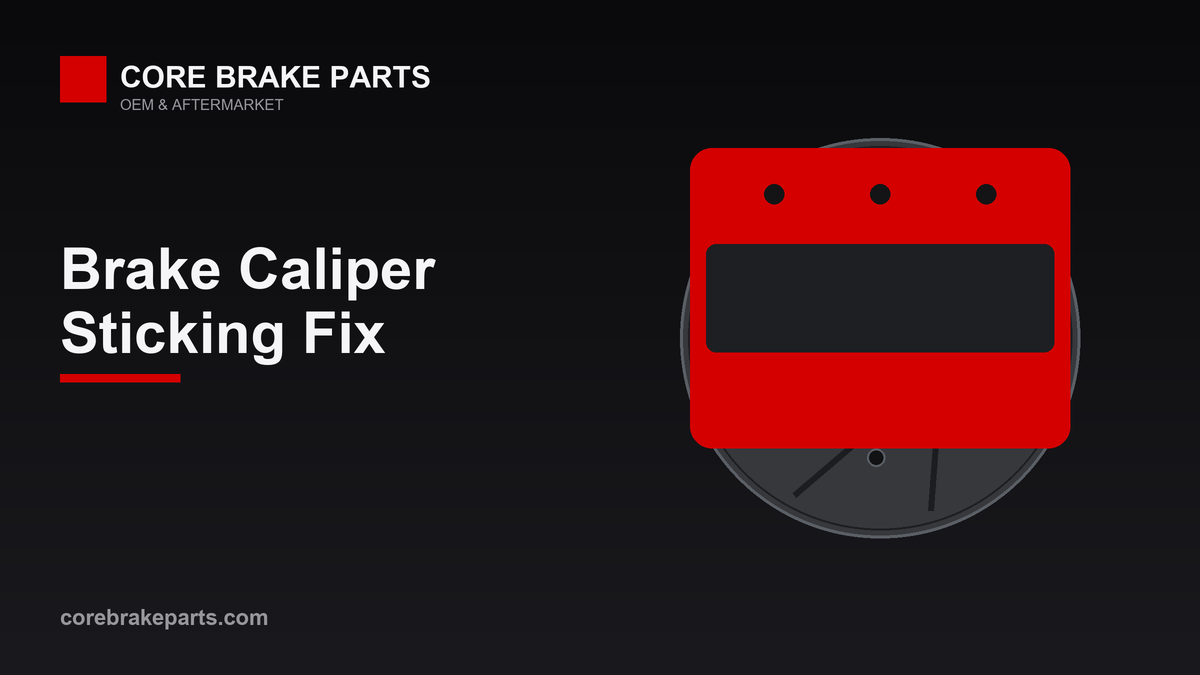 Sticking brake caliper symptoms and repair