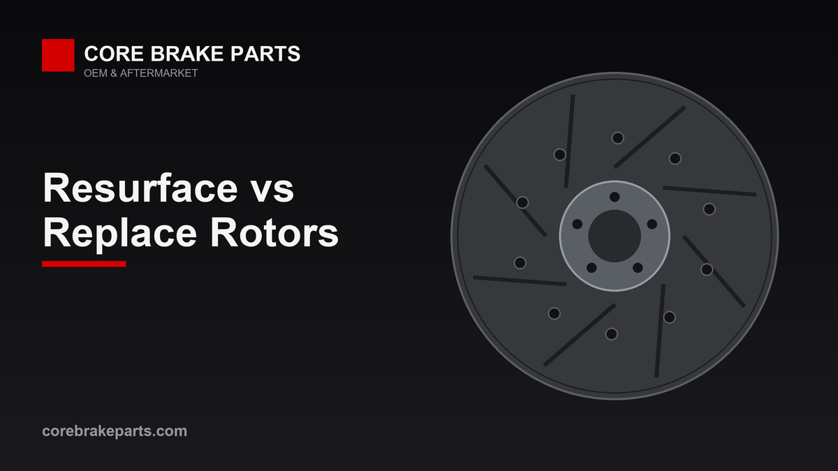 Brake rotor resurfacing versus replacement