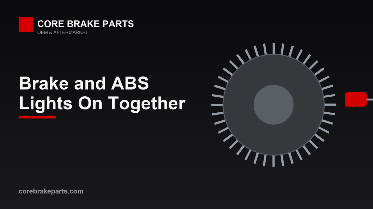 ABS unit graphic for brake warning light and ABS light on together guide