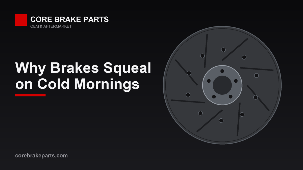 Brake rotor with surface rust that causes squeal on cold mornings