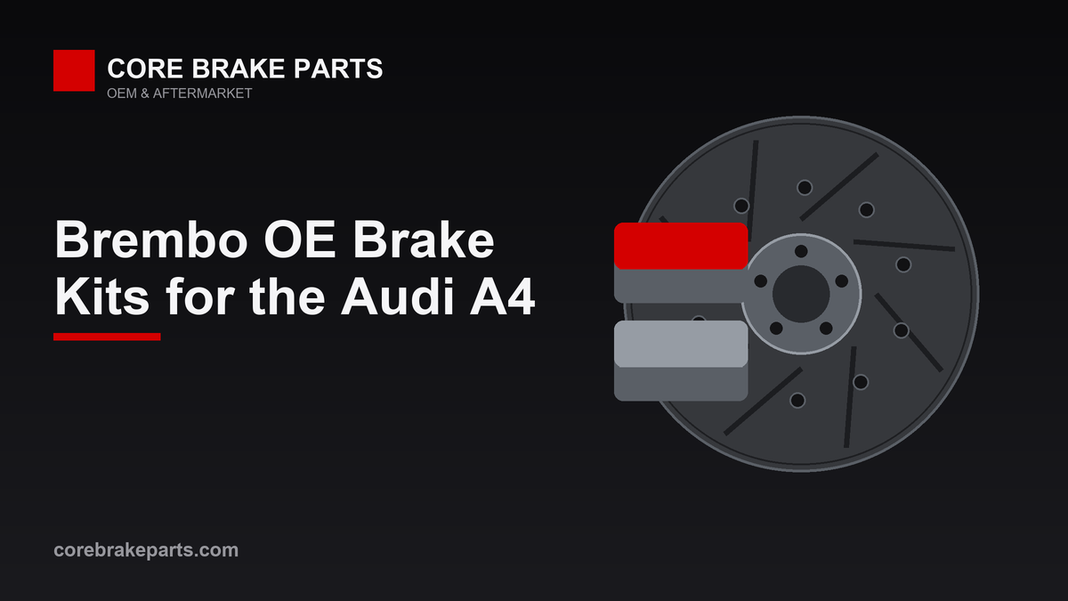 Brembo OE brake rotor and pad kit for the Audi A4