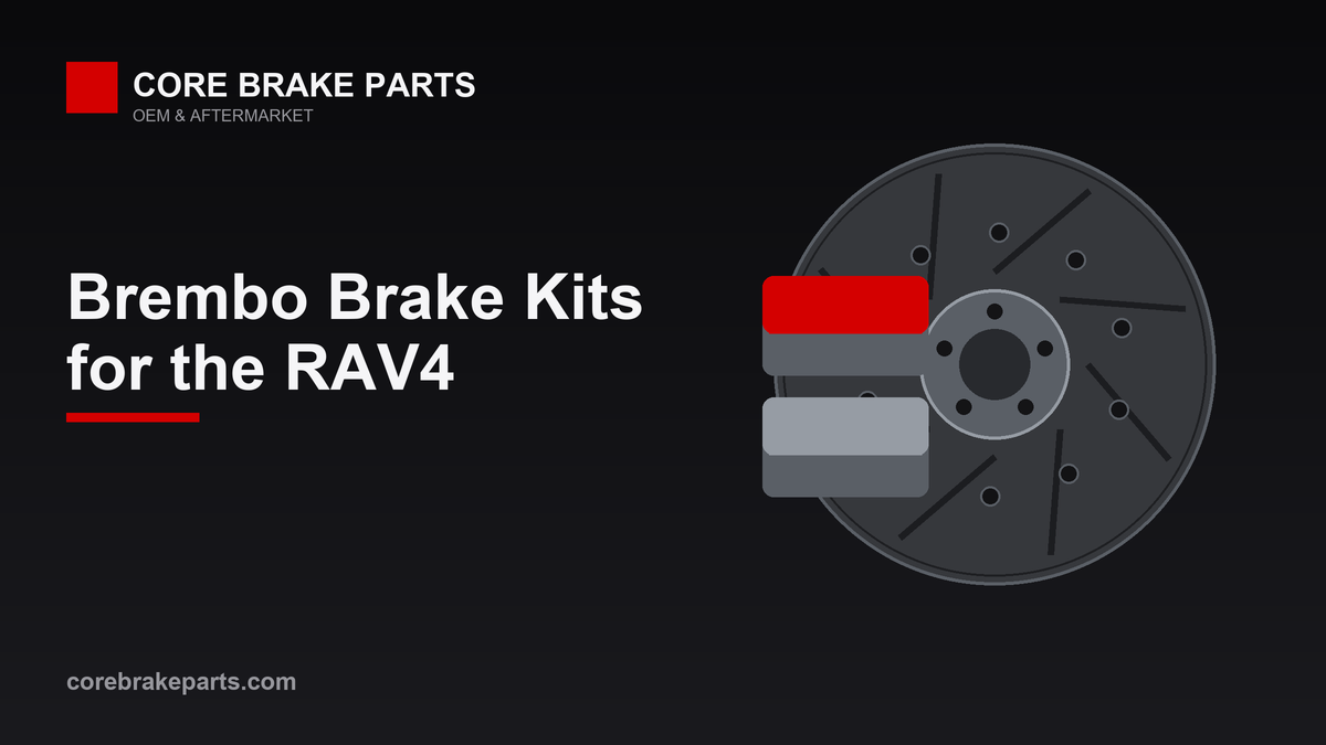 Brembo front brake kit with rotors and ceramic pads for Toyota RAV4