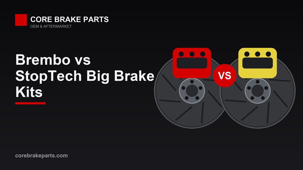 Brembo versus StopTech big brake kit calipers and rotors