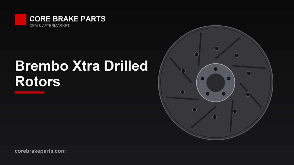 Brembo Xtra cross-drilled brake rotor