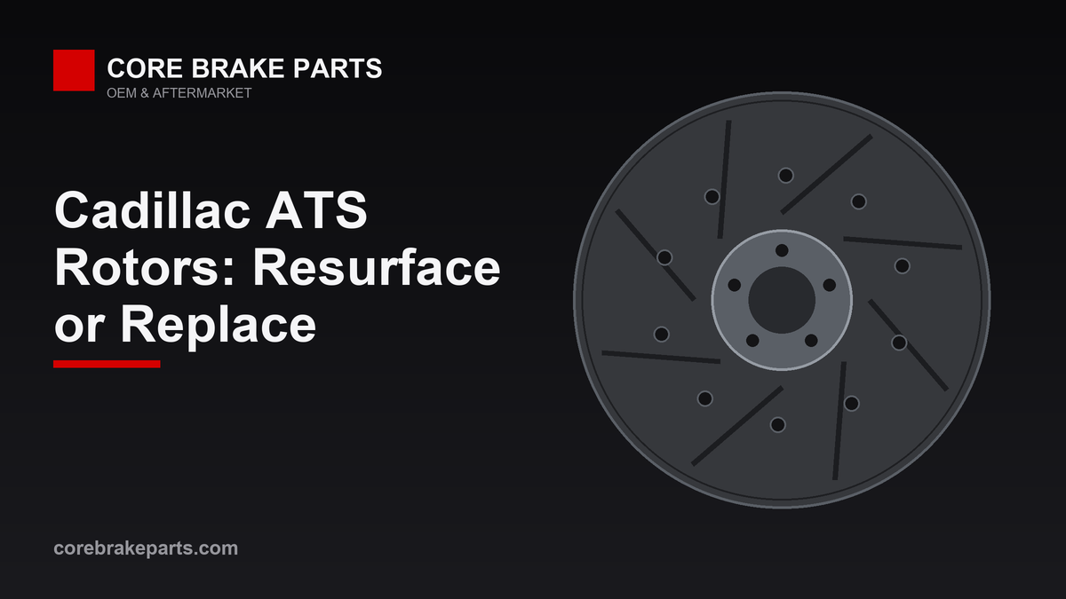 Cadillac ATS brake rotor resurface or replace guide