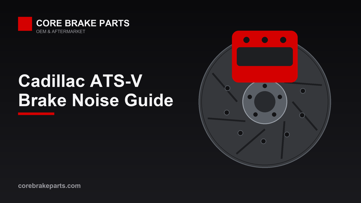 Brembo caliper and rotor illustrating Cadillac ATS-V brake noise causes