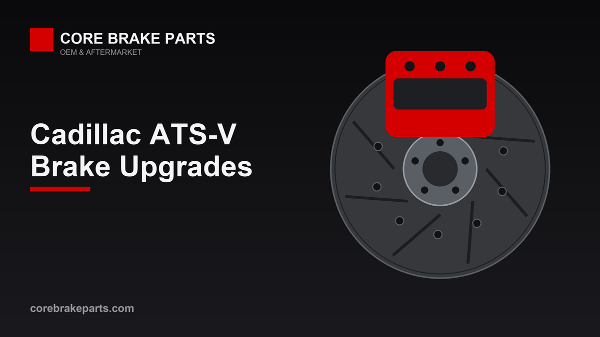 Performance brake caliper over a vented rotor for the Cadillac ATS-V