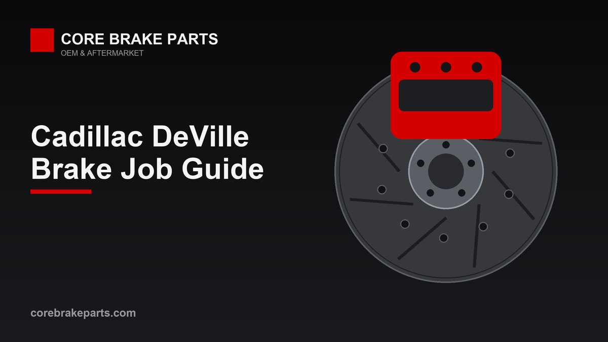 Brake caliper and rotor illustration for a 1997-2005 Cadillac DeVille brake job