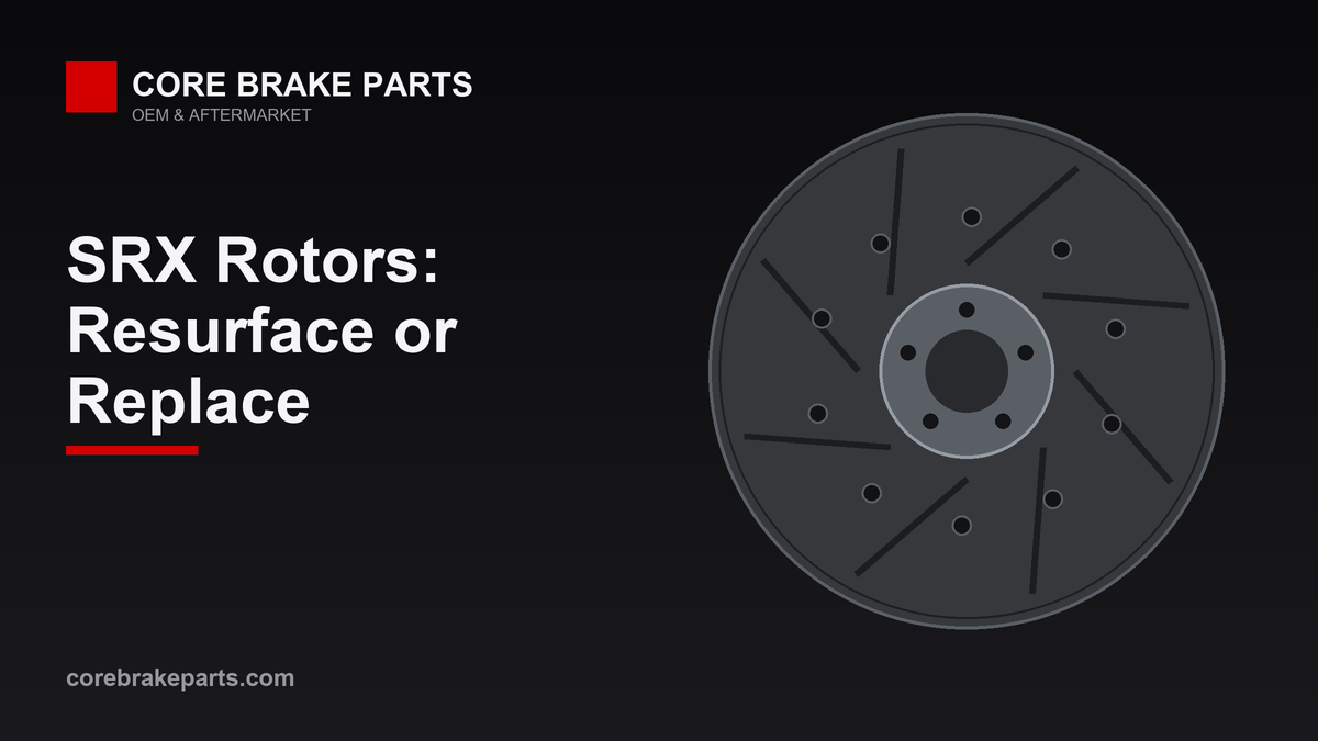 Cadillac SRX brake rotors resurface or replace guide