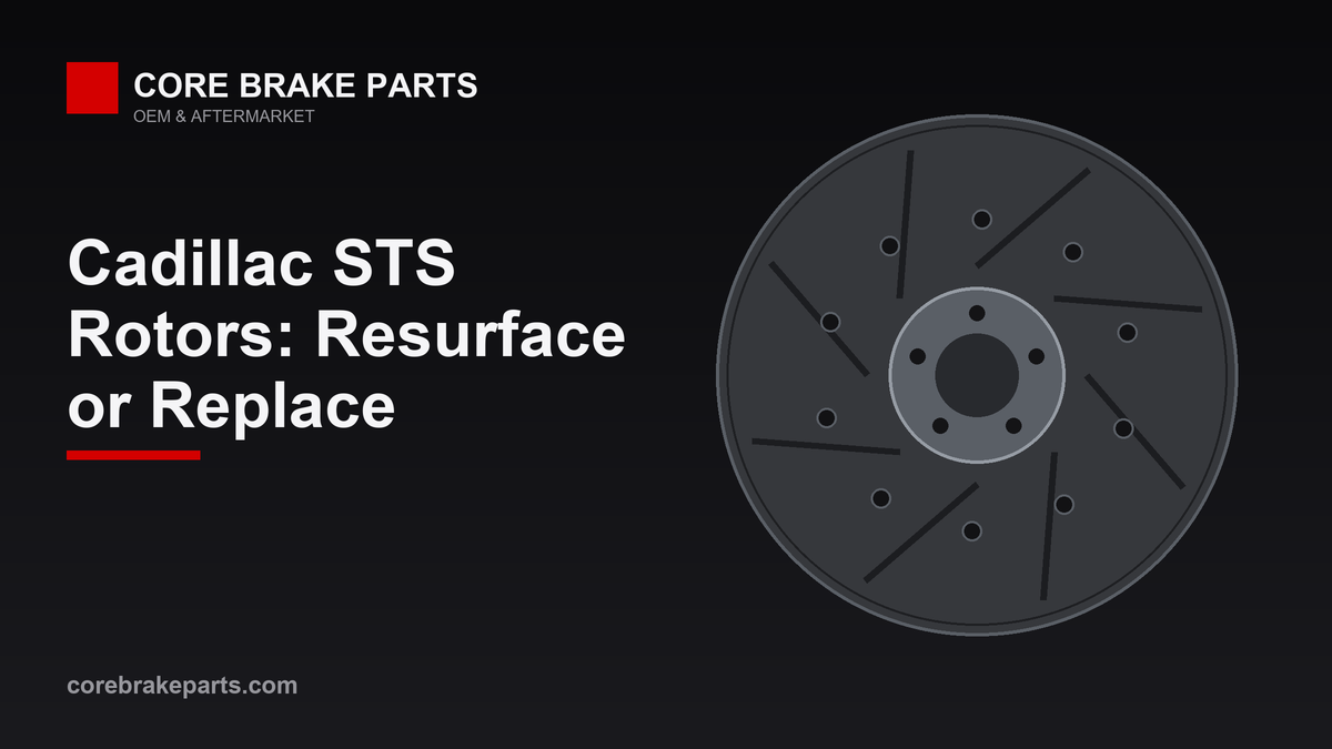 Cadillac STS brake rotor resurface or replace guide