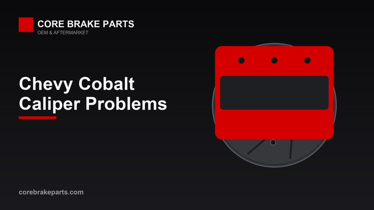 Brake caliper on a disc rotor illustrating Chevrolet Cobalt caliper problems