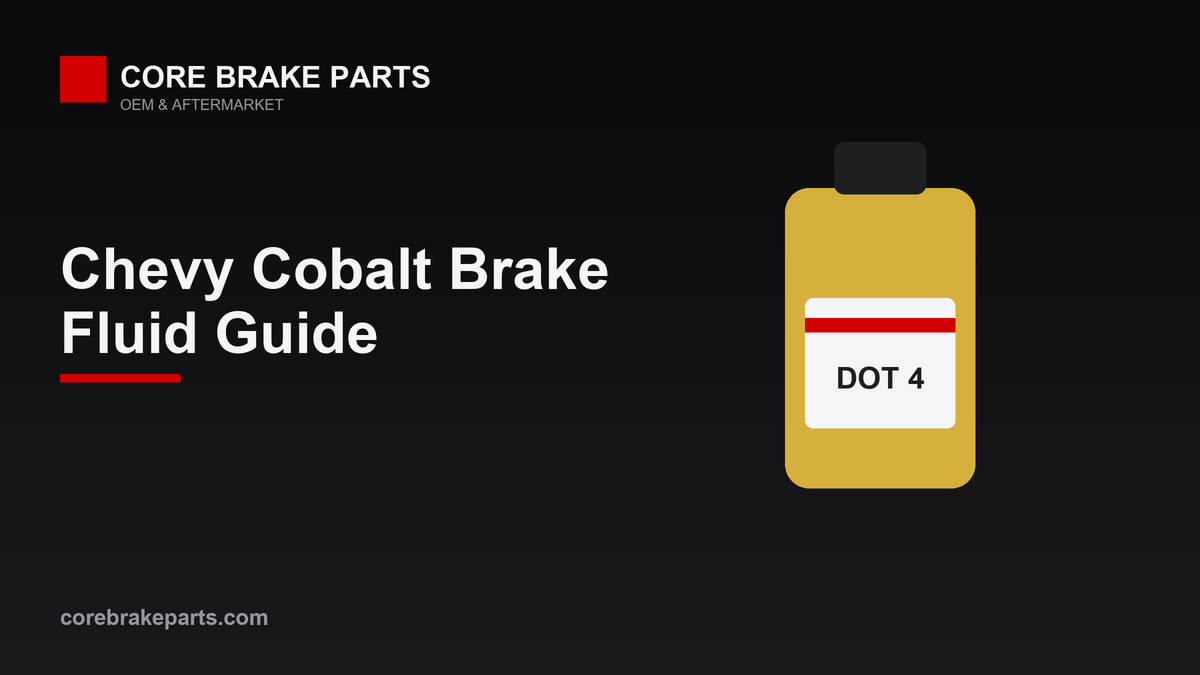 Chevrolet Cobalt DOT 3 brake fluid type and flush interval guide
